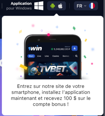 1win apk Faso